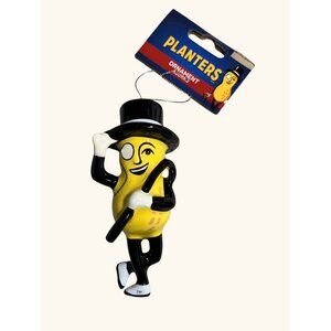 Planters Mr. Peanut Christmas Ornament  Figurine 4.5" Collectible
